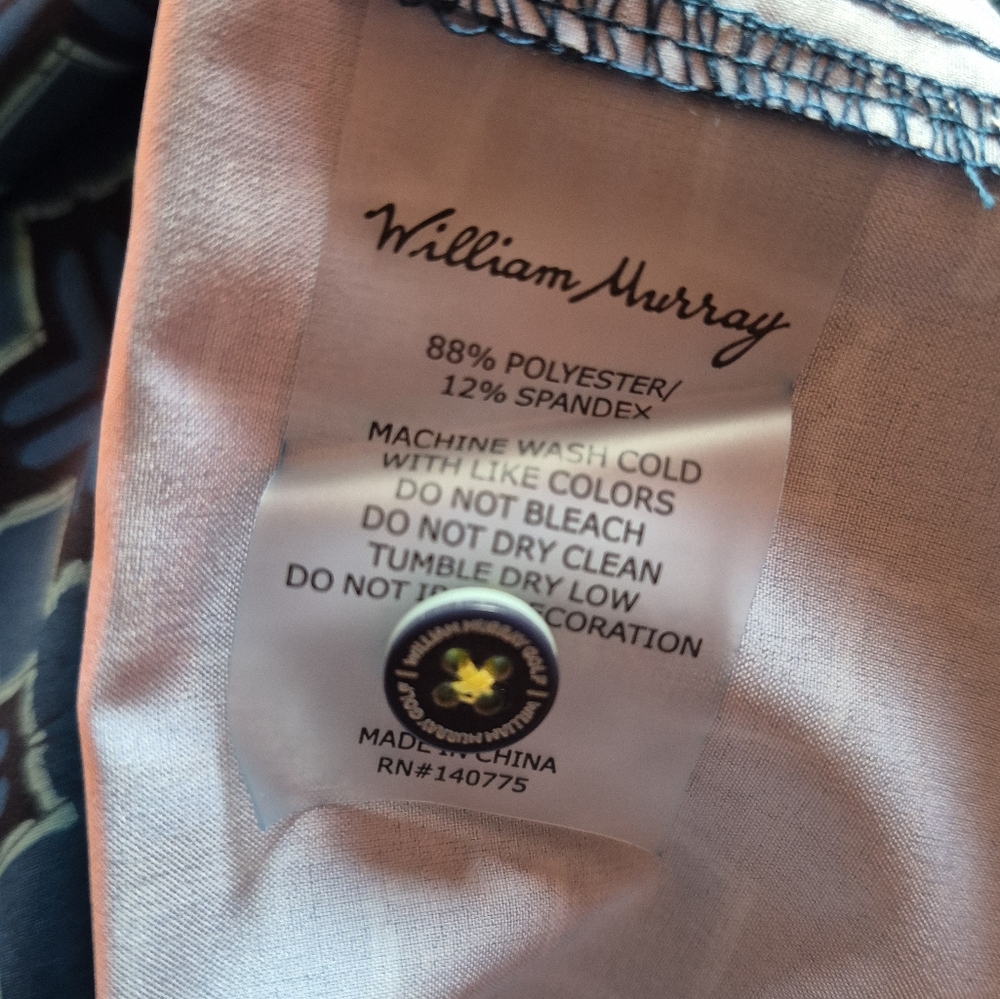 William Murray Blue Geometric Pattern Men's Shirt - image 5